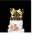 Mickey and Minnie Wedding Cake Topper Bride & Groom Wedding Cake Topper Bride and Groom Cake Topper Personalize Cake Topper Custom Wedding Cake Topper