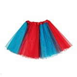 Dr Seuss Tutu Adult Thing One and Thing Two Tutu Costume Role Play Dress Up (red Turquoise)