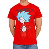 Dr. Seuss Thing 1 or Thing 2 Adult Red T-shirt (Thing 1, 3X-Large)