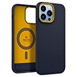 Caseology Nano Pop Mag Silicone Case [Built-in Magnet] Designed for Magsafe Compatible with iPhone 13 Pro Max Case (2021) - Blueberry Navy