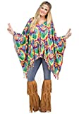 Women's Hippie Poncho Costume Standard