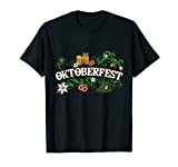 Oktoberfest T Shirt Funny Beer Hat Pretzel And Edelweiss