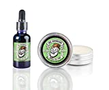 Doc Goodbeard Beard Growth Kit Includes Beard Balm and Beard Oil for Men - Natural, Organic, Softer, Smoother, Moisturized, Leave in Beard Conditioner for Men (Green Tea Tree)
