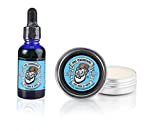 Doc Goodbeard Beard Growth Kit Includes Beard Balm and Beard Oil for Men - Natural, Organic, Softer, Smoother, Moisturized, Leave in Beard Conditioner for Men (Cool Drink of Water)