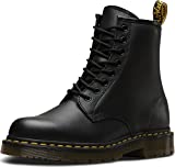 Dr. Martens Women's 1460 Slip Resistant Service Boots Combat, Black Industrial Full Grain, 14