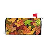 ALAZA Thanksgiving Autumn Leaves Magnetic Magnetic Mailbox Cover Fall Standard Size for Garden Yard Outdoor Decorations-18 x 20.8"