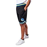 Ultra Game NBA Golden State Warriors Mens Woven Basketball Shorts, Team Color, X-Large