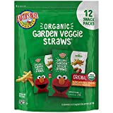 Earth's Best Organic Sesame Street Toddler Snacks, Garden Veggie Straws Multipack, 0.5 Oz, 12 Count