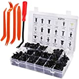 Car Retainer Clips, 415pcs Plastic Fasteners Kit with Fastener Remover, 18 Most Popular Sizes Auto Push Pin Rivets Set for Toyota, GM, Ford, Honda, Acura, Chrysler