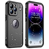 Temdan [Real 360] Designed for iPhone 14 Pro Max Case Waterproof, Built-in 9H Tempered Glass Camera Lens & Screen Protection [14FT Military Dropproof][Full-Body Shockproof][Dustproof][IP68 Underwater]