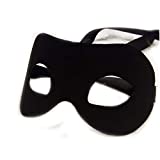 IDOXE Zorro Black Masquerade Masks Cool Men Fighter Masquerade Face Mask for Ball Party/Halloween (Black)
