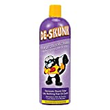 De-Skunk Odor Destroying Shampoo for Dogs, 32 oz.  Formulated with Powerful De-Greasers, Skunk Odor Remover for Pets, Carpet, Furniture and More  Removes Skunk Smell Fast, Clear, (FG00065)