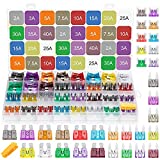 320Pcs Car Fuses Assortment Kit Blade-Type Automotive Fuses Standard & Mini & Low Profile Mini (2A/3A/5A/7.5A/10A/15A/ 20A/25A/30A/ 35A/ 40A) Replacement Fuses for Car/SUV/Truck/Motorcycle/Boat/RV