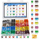 282 Pieces Car Fuses Assortment Kit - Blade Fuses Automotive - Standard & Mini & Low Profile Mini Size (2A/5A/7.5A/10A/15A/ 20A/30A/40AMP/ATC/ATO) Replacement Fuses for Marine, Auto, RV, Boat, Truck