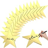 Gold Star Cutouts Double Printed Paper Stars Decoration for Wedding Party Movie Night Party Supplies, 11 Inches (36 Pieces)
