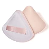 Daubigny Powder Puff Face Triangle Soft Makeup Puff for Loose Powder Soft Body Cosmetic Foundation Sponge Mineral Powder Wet Dry Makeup Tool with Strap