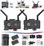 Hollyland Mars 400S Pro 400ft 1080p Wireless HDMI & SDI Video Transmitter and Receiver 5G 0.08s Latency APP Support Android & iOS Wireless Video Transmission [2 Battery Pack & AC Charger Bundle]