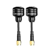 Hollyland LollipopAntenna [Official] for Wireless Video Transmission System 2.5dBi 63mm Circular Polarization Antenna for Mars 400s Pro/Mars 400s/ Mars 300 Pro/Mars 300 / Mars 400 (Black)-2 PCS