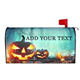 Personalized Mailbox Covers Magnetic Customized Halloween Mailbox Decoration for Summer Autumn Garden Yard Decor