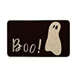 Artoid Mode Ghost Boo Decorative Doormat, Seasonal Fall Halloween Holiday Low-Profile Floor Mat Switch Mat for Indoor Outdoor 17 x 29 Inch