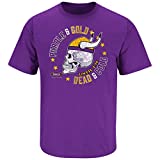 Minnesota Football Fans. Purple and Gold Till I'm Dead and Cold. Purple T-Shirt (Sm-5X) (Short Sleeve, Large)