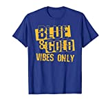 Blue and Gold Game Day Group Shirt for High School Football T-Shirt