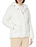 Amazon Essentials Women's Heavyweight Long-Sleeve Hooded Puffer Coat (Available in Plus Size), Ivory, XX-Large