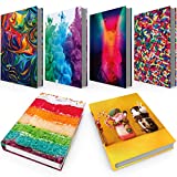 Stretchable, Washable Book Covers 6 Pack of Fun Designs. Jumbo Jackets Fit Most Hardcover Textbooks Up to 9 x 11". Easy Apply, Adhesive-Free, Nylon Fabric Protectors. Reusable Student School Supply