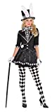 Dark Mad Hatter Costume - Adult Large 10-12, 1 Set