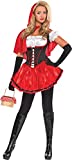 Red Riding Hood Costume Kit - Adult (Small 2-4) - Red And Black - 1 Set