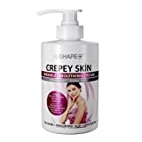 Reshape+ Crepey Skin Treatment Cream Wrinkle Smoothing Lotion Anti Aging Skin Care Moisturizer For Face, Arms, Neck, & Body W/Collagen & Hyaluronic Acid To Improve Elasticity & Sagging Skin, 15 Fl Oz