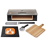 BakerStone Pizza Oven Box Kit With Pizza Stone, Pizza Peel And Dust Cover, Outdoor Indoor Stainless Steel Pizza Oven For Gas Grill