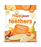 Happy Baby Organics Teether, Banana & Sweet Potato, 12 Count (Pack of 6)