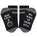 Dear Cancer,You Picked The Wrong Bit*h Sock,Cancer Socks,Cancer Awareness,Cancer Survivor Gift,Cancer Gifts,Chemo Gift,Cancer Free.