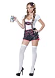 California Costumes Women's Flirty Lederhosen Costume, White/Black, Extra Large