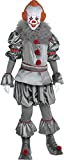 Party City Tattered Pennywise Halloween Costume for Adults, IT Chapter Two, Standard, with Jumpsuit, Mask and Collar