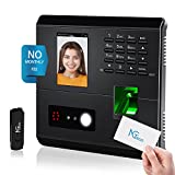 Time Clock - NGTeco Time Clocks for Employees Small Business with Face, Fingerprint, RFID and PIN Punching in One, Office Time Card Machine Automatic Punch with APP for iOS Android (0 Monthly Fee)