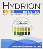 Ph. Test Tape Dispenser Hydrion Papers Strips Made for Saliva Or Urine Testing-Range Is in 2 Intervals & From 5.5 To 8.0, Check Body for Alkaline or Acid Environment, Approx. 100 Tests