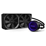 NZXT Kraken X53 240mm - RL-KRX53-01 - AIO RGB CPU Liquid Cooler - Rotating Infinity Mirror Design - Improved Pump-Powered By CAM V4-RGB Connector-Aer P 120mm Radiator Fans (2 Included), Black, X Gen 3