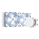 ID-COOLING FROSTFLOW X 240 Snow CPU Water Cooler LGA1700 Compatible AIO Cooler 240mm CPU Liquid Cooler White LED 2x120mm PWM Fans, Intel 1700/1200/115X, AMD AM4/AM5