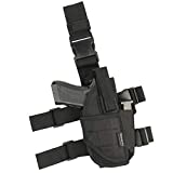 Adjustable Leg Holster, Black Tactical Thigh Holster for Pistols, Drop Leg Holster Right Hand