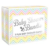 Baby Shower Bundle - 7 Fun Baby Shower Games (gender neutral party games pack for 1-20 guests - unisex/girls/boys)