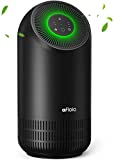 Afloia Air Purifiers for Bedroom - Hepa Air Purifiers for Home Large Room Up to 880 Ft - H13 True Hepa Filter Air Cleaner for Home Remove 99.99% Pets Hair Odor Dust Smoke Mold Pollen, Fillo Black