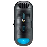 HealthSmart Air Purifier and Air Sanitizer with UVC Ultraviolet Light That Cleans up to 300 Square Feet Pluggable, Black, 1 Count