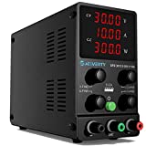DC Power Supply Variable, 30V 10A Adjustable Switching Regulated Power Supply with High Precision 4-Digits LED Display, 5V/2A USB Port Test Lead Output, Coarse and Fine Adjustments Jesverty SPS-3010