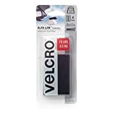 VELCRO Brand - AL30643 ALFA-LOK Fasteners | Heavy Duty Snap-Lock Technology | Self-Engaging and Multidirectional Use | Black, 3 x 1 inch strips, 4 sets