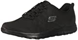 Skechers for Work Women's Ghenter Srelt Work Shoe, Black, 7 M US