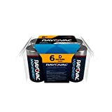 Rayovac D Batteries, D Cell Battery Alkaline, 6 Count