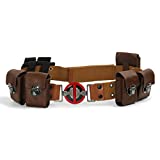 DP Cosplay Belt with Pockets Pouches Bag New Movie Version Wade Leather Waist Belt Halloween Costume Props (Medium)