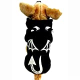 Mogoko Reflective Dog Cat Halloween Devil Costume,Funny Pet Costumes Cosplay Dress, Puppy Fleece Hoodie Warm Outfits Animal Black Clothes (S Size)